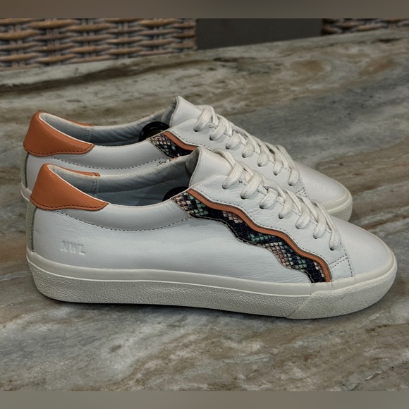 Women’s MADEWELL Sidewalk Paracord Low Top Sneaker- snake embossed leather. Sz 7 - Picture 4 of 10